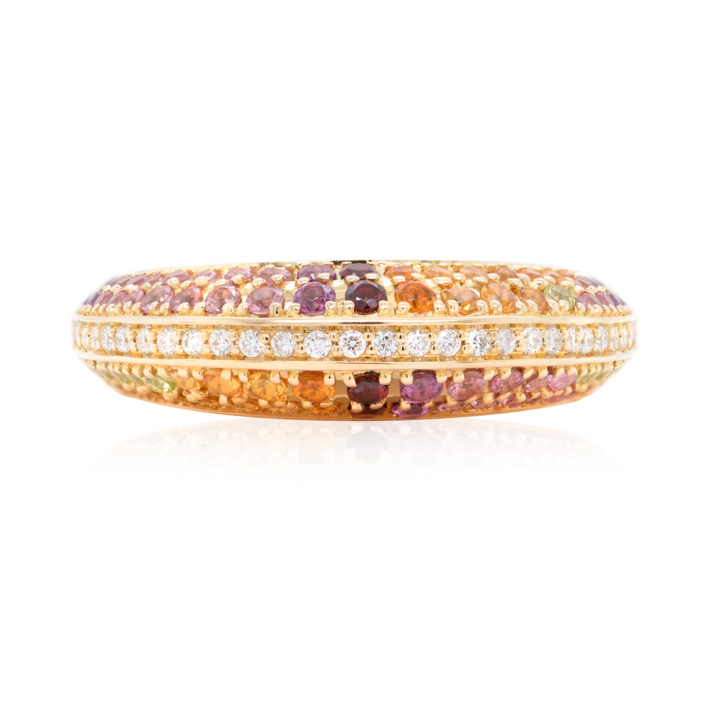 Anillo CROMATICA MULTI-GEMAS B15P HSI 6.7gr 18KY