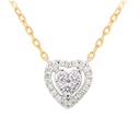 GARGANTILL HEART/HALO DIAMANTE B10P 1.9gr. 18YW