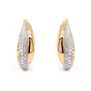 Aretes "MEGHAN" - DIAMANTE-0.99CT VSG 10.4gr. ORO AMARILLO/BLANCO 18K