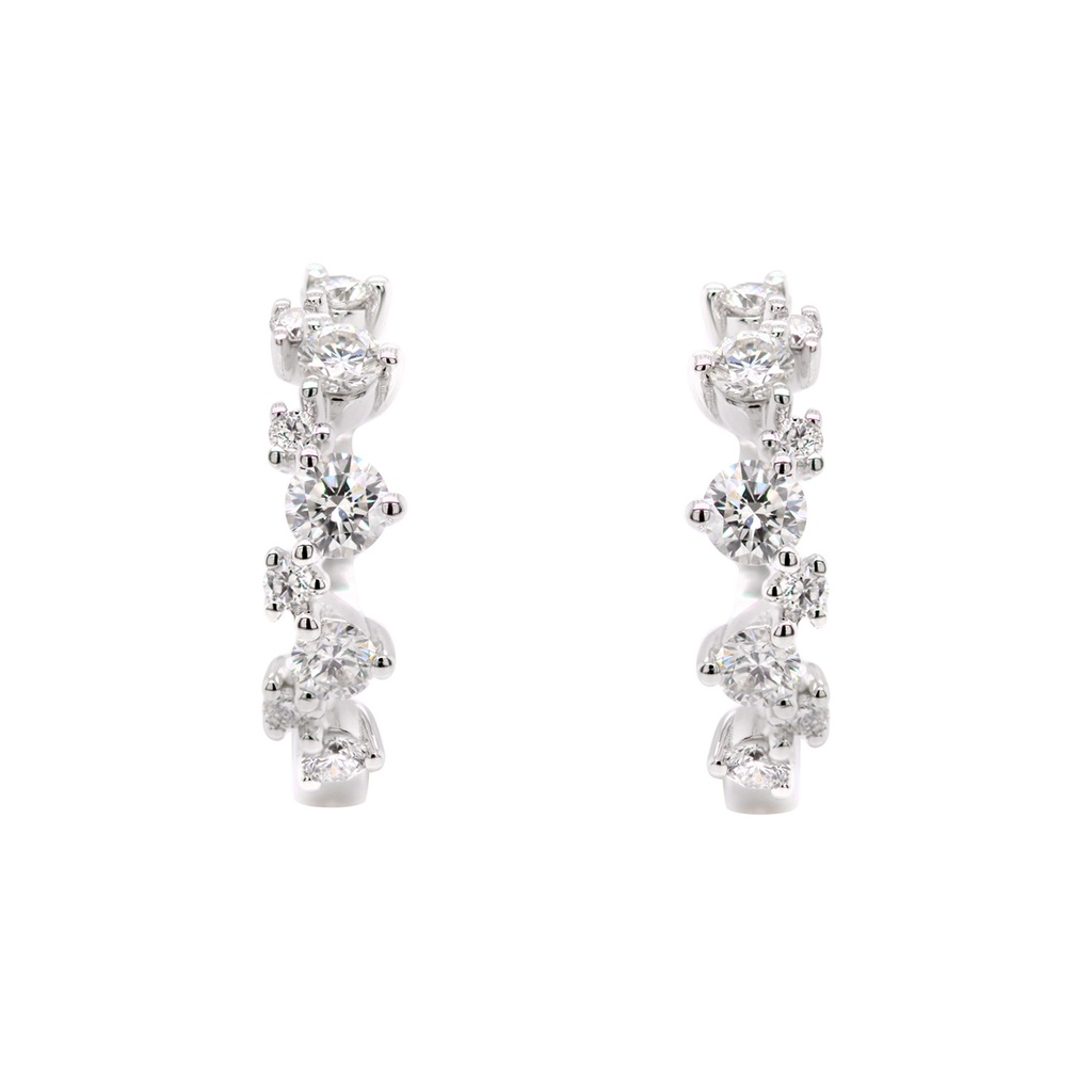 Aretes Genesis “CONSTELACION“ - 18K BLANCO 18-DIAMANTES 0.51ct GVS