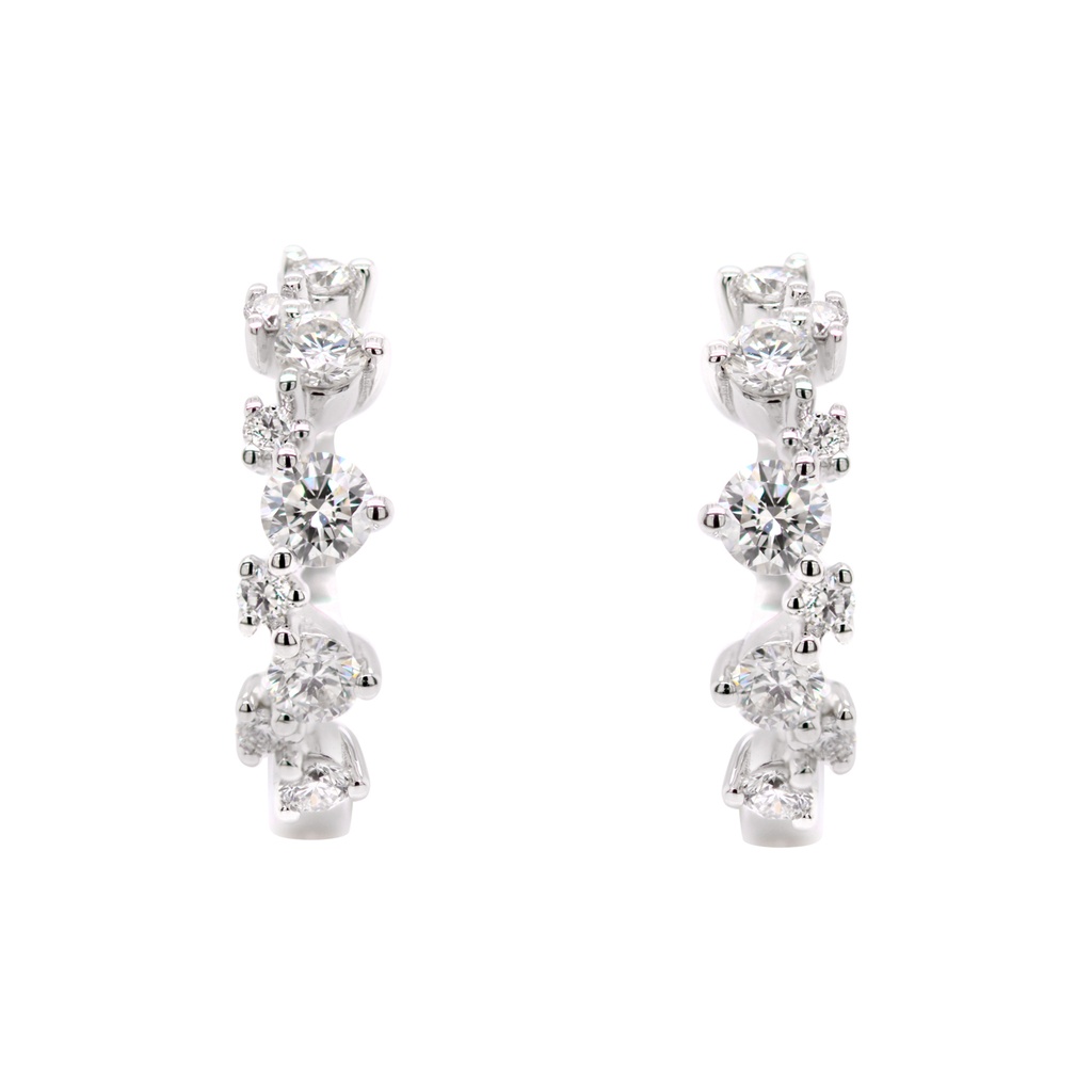 Aretes Genesis “CONSTELACION“ - 18K BLANCO 18-DIAMANTES 0.51ct GVS