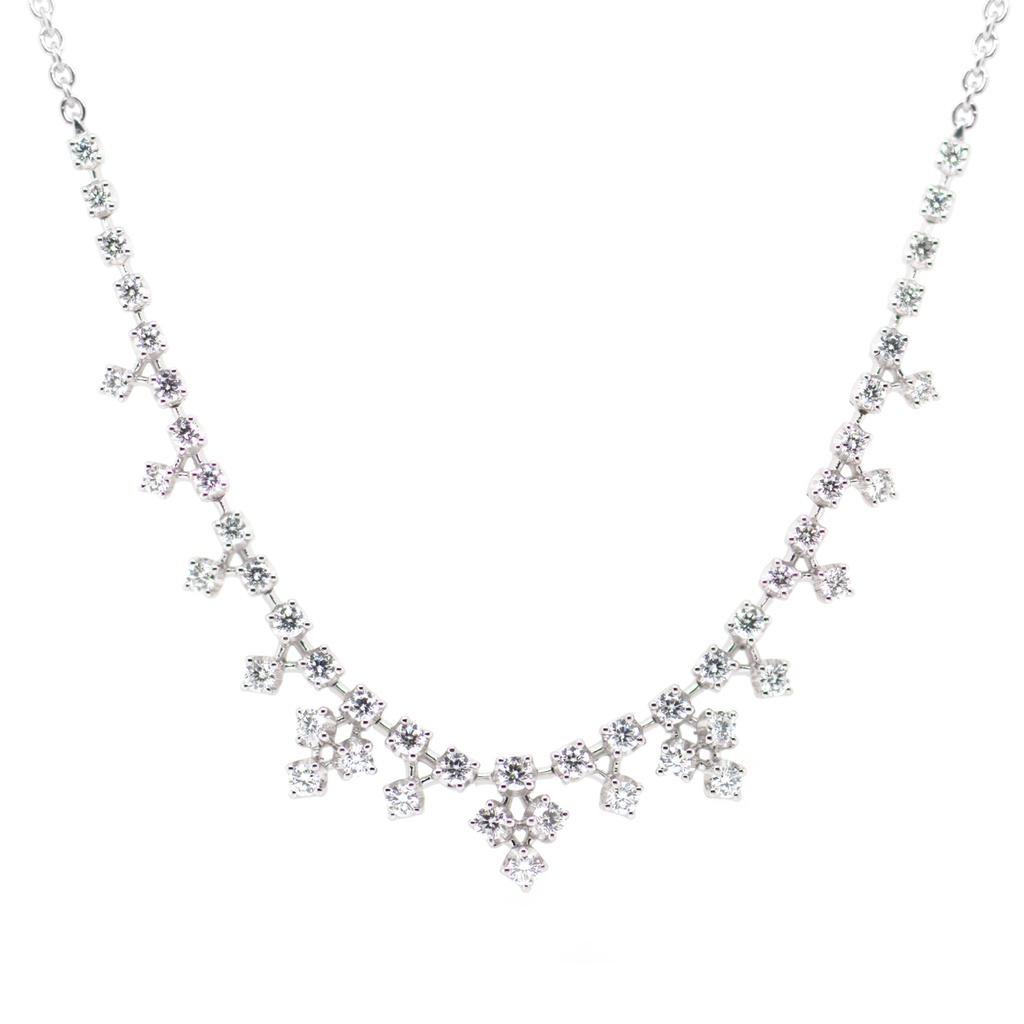 Gargantilla Genesis "CONSTELACION" - oro 18k blanco  50B105P GVS