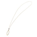 Gargantilla CHIMENTO "LINK SENSI" LARIAT - 0.25ct-DIAMANTE 75cm 5.20gr. Oro Amarillo y Blanco 18K