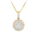 Gargantilla “ENCANTO“ - 37-DIAMANTES 0.43ct GVS 3.4gr. 42cm. ORO AMARILLO 18K
