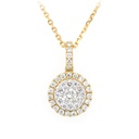 Gargantilla “ENCANTO“ - 37-DIAMANTES 0.43ct GVS 3.4gr. 42cm. ORO AMARILLO 18K