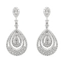 Aretes “ENCANTO“ 198-DIAMANTES 1.37ct GVS 10.27gr. ORO BLANCO 18K