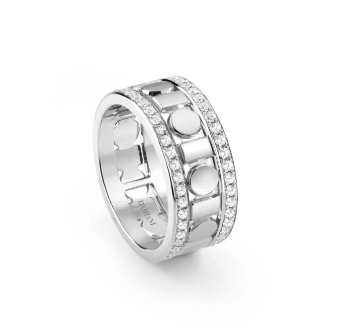 ANILLO DAMIANI BELLE EPOQUE REEL B76P 18KW 9.25