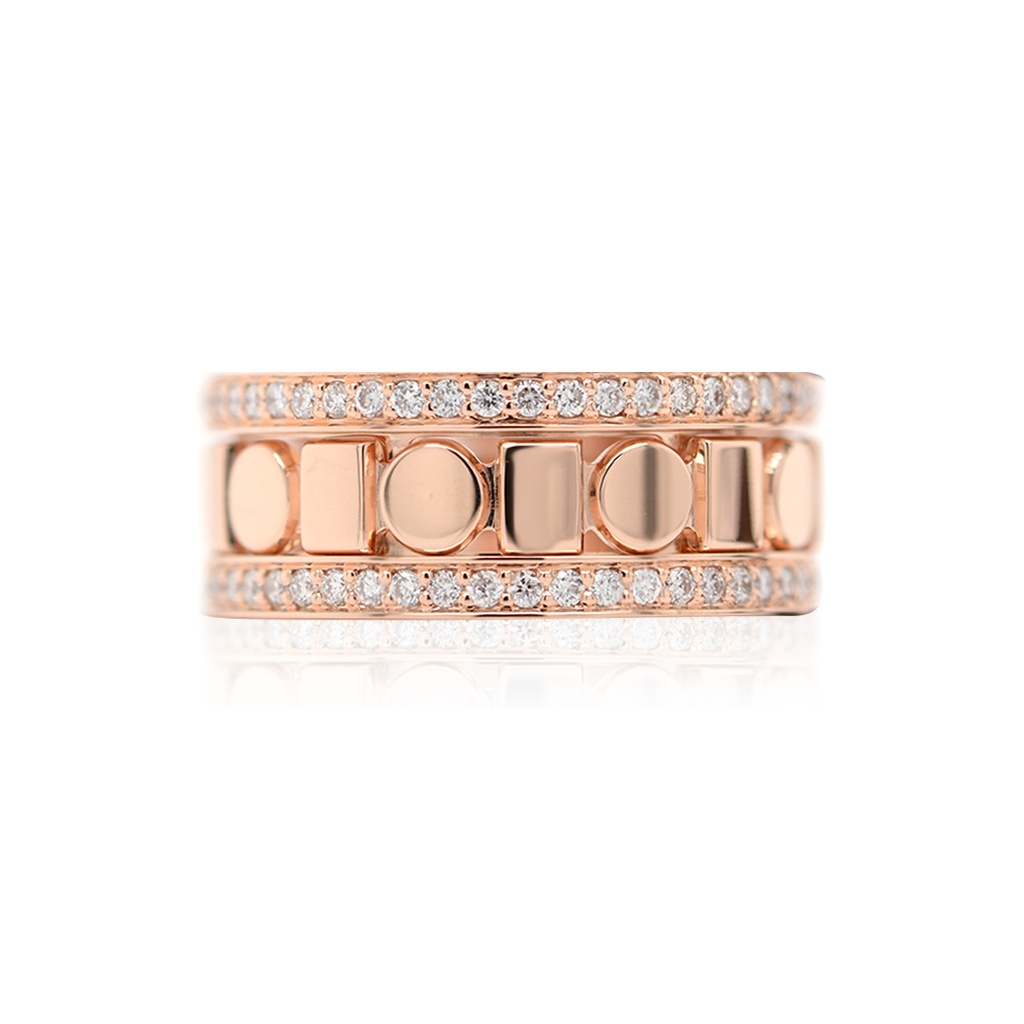 Anillo BELLE EPOQUE REEL - Oro 18k rosa - 0.76 ct