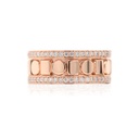 Anillo BELLE EPOQUE REEL - Oro 18k rosa - 0.76 ct