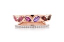 ANILLO CROMATICA B14P MULTI-GEMA 7.4gr ORO ROSA 18K