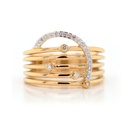 ANILLO ASTRO B17P GSI 8.4gr ORO AMARILLO/BLANCO 18K