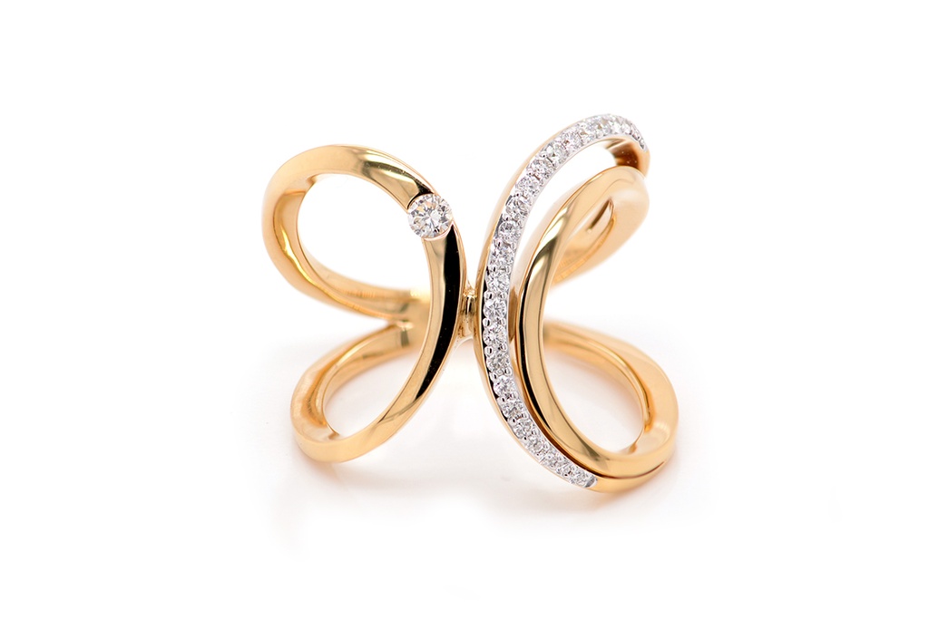 Anillo VENUS DIAMANTE-0.26Ct HSI 8.1gr 18K