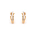 ARETES VENUS B26P HSI 8.3gr ORO AMARILLO/BLANCO 18K