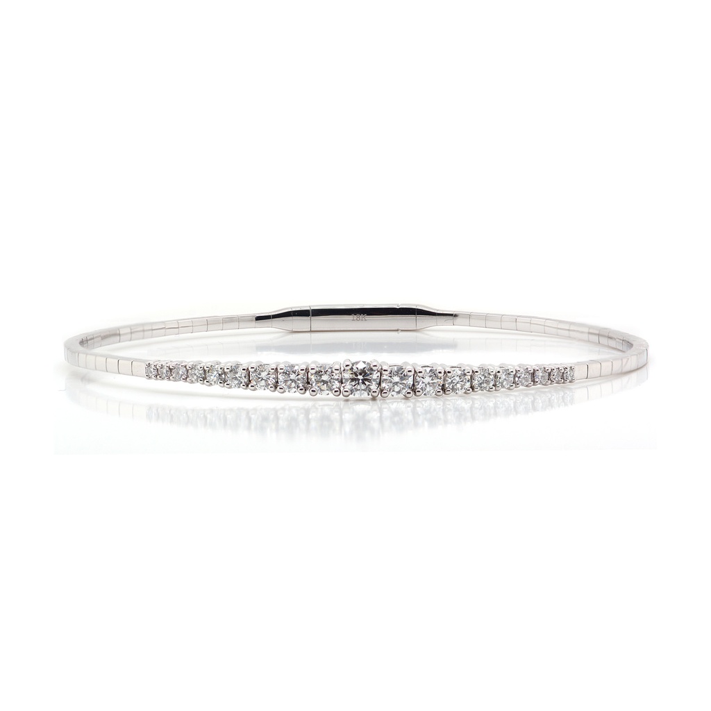 BRAZALETE TENNIS 19B93P GVS 7.6gr. ORO BLANCO 18K