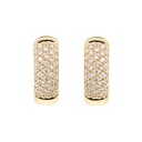 ARRACADAS HG PAVE B37P 12.5X4MM 5.8gr ORO AMARILLO 18K