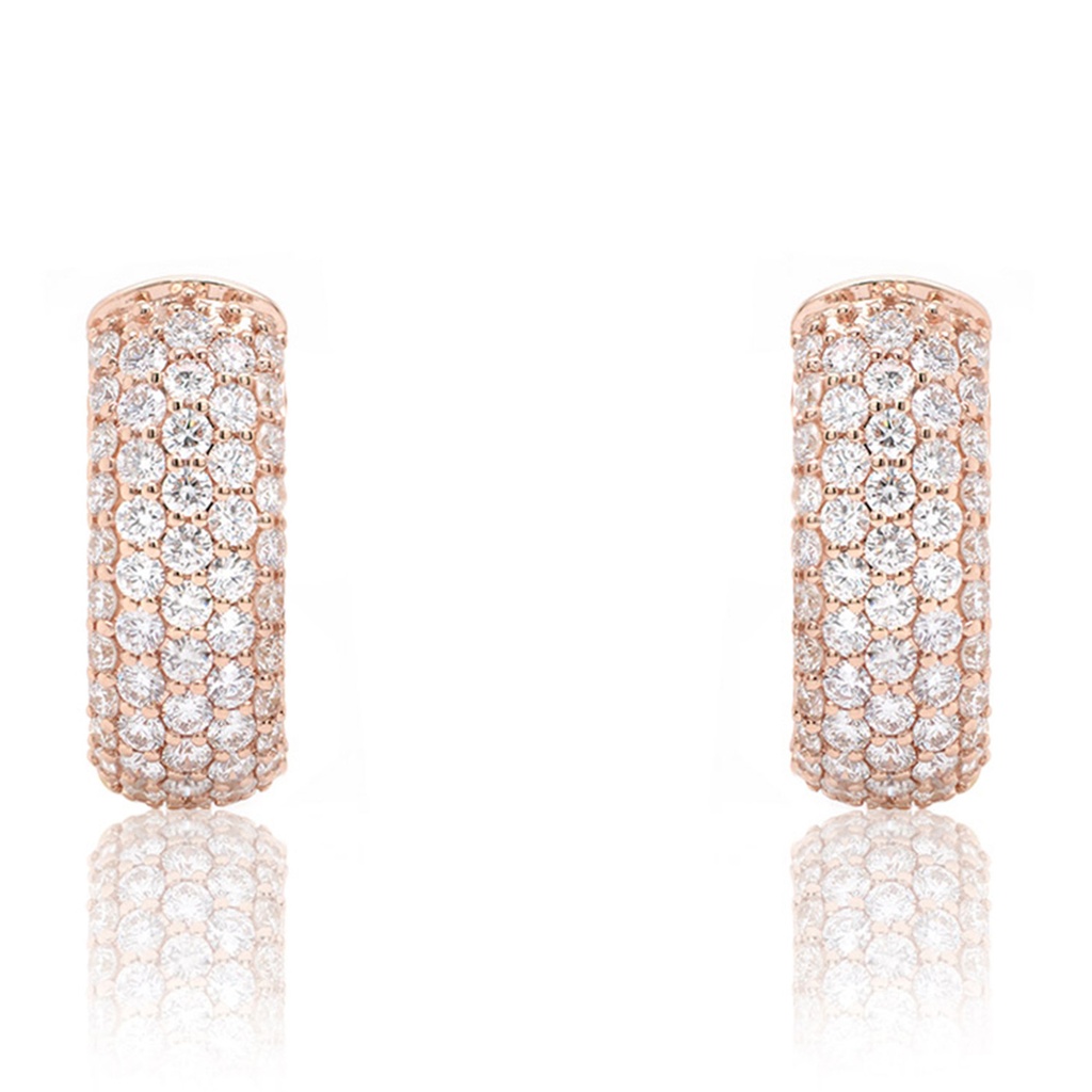 Aretes “PURE ELEGANCE“ - Oro 18k rosa - 11.82ct