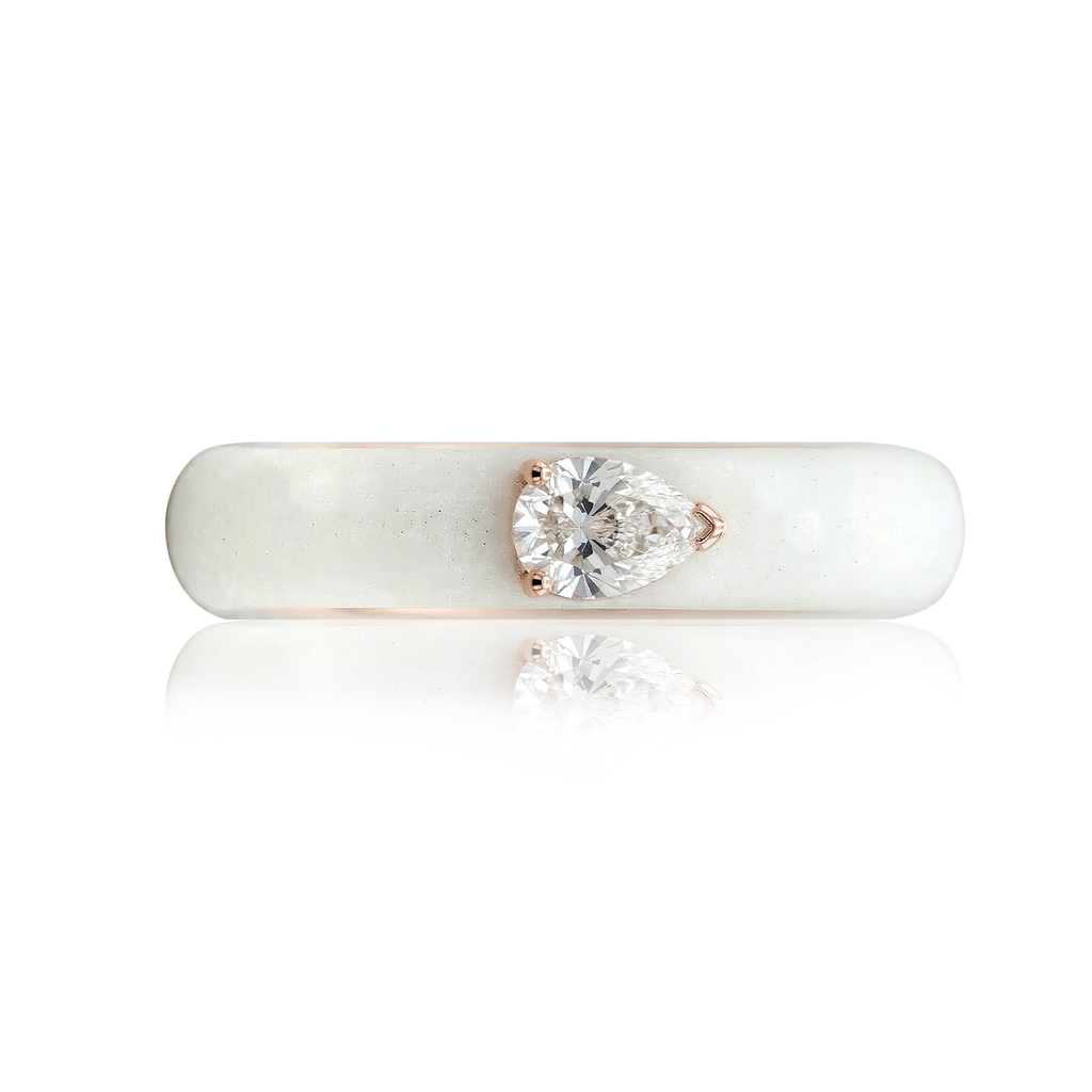 ANILLO PERA15P FVS ESMALTE-BLNCO 18KY 5.1
