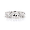 Anillo AmoreVero “HEART POWER“ - Oro 14k blanco - 0.14ct