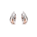 Aretes ORBITA Diamante-0.12Ct 18KWR