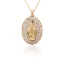 Gargantilla c/Dije MILAGROSA-29x20mm B116P GSI 10.7gr 18KY