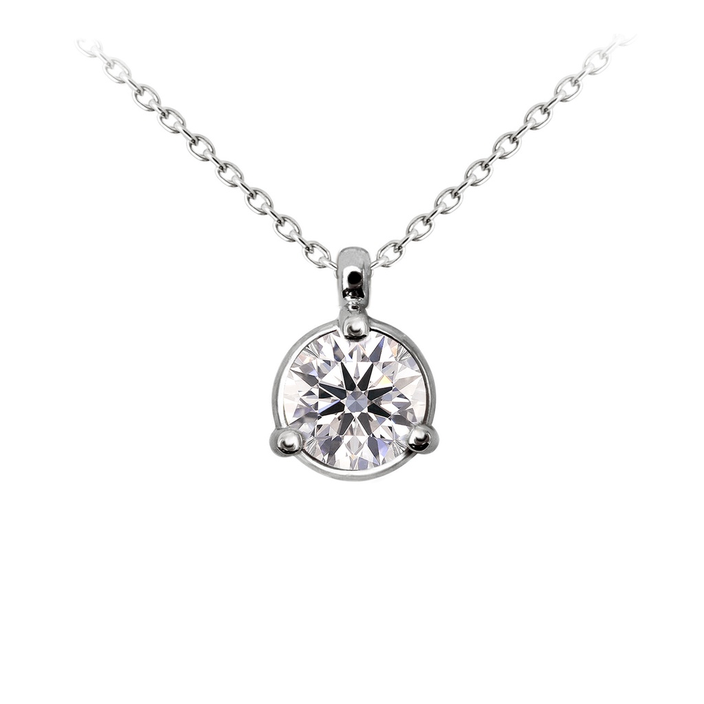 [CYC] GARGANTILLA “CENTRO DE MI UNIVERSO“ CDMU DIAMANTE LOVESTONE 1/4ct TEAMO 1.95GR ORO BLANCO 18K