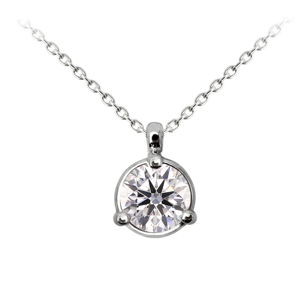 [CYC] GARGANTILLA “CENTRO DE MI UNIVERSO“ CDMU DIAMANTE LOVESTONE 1/4ct TEAMO 1.95GR ORO BLANCO 18K