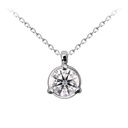 [CYC] GARGANTILLA “CENTRO DE MI UNIVERSO“ CDMU DIAMANTE LOVESTONE 1/4ct TEAMO 1.95GR ORO BLANCO 18K