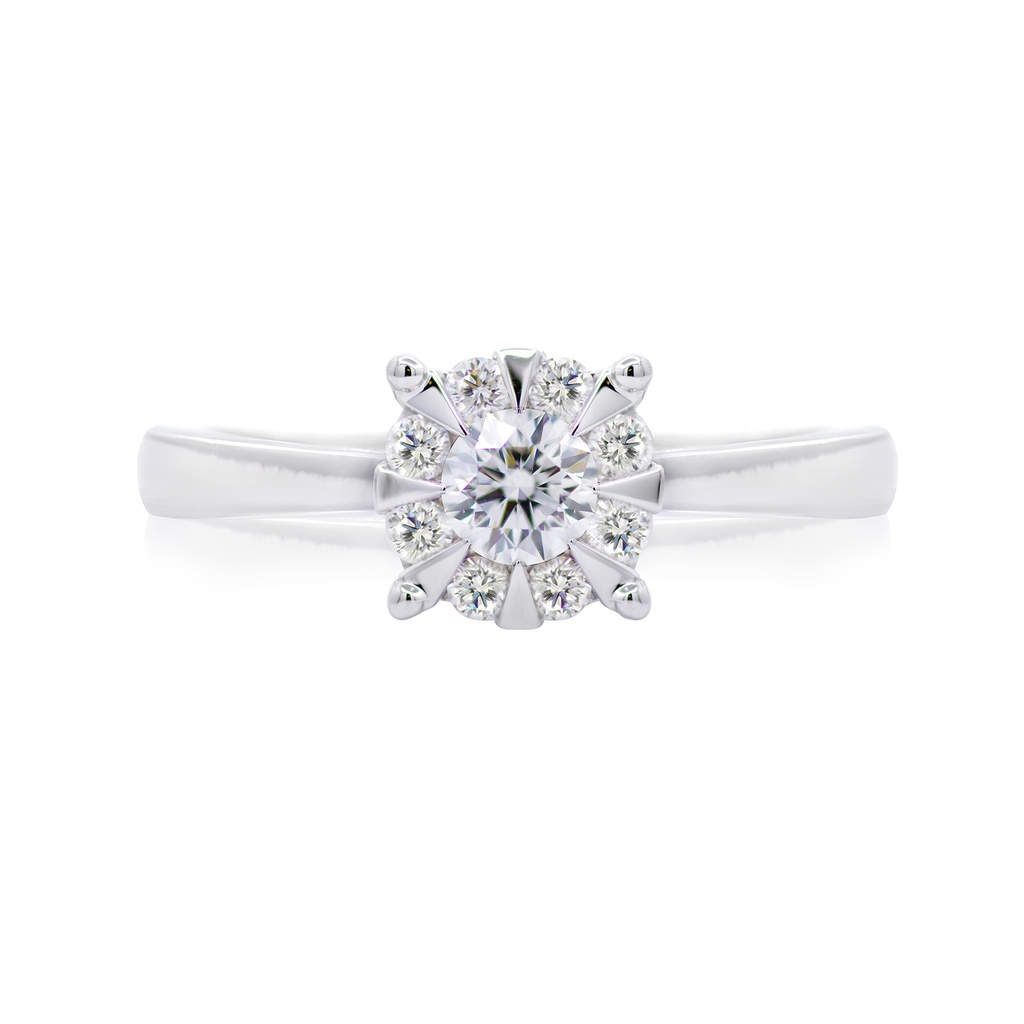 Anillo CLUSTER LOVE B34P HSI1 + B19P 3.8gr 14KW
