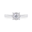 Anillo CLUSTER LOVE B20P + B19P H/SI 3.4gr 14KW