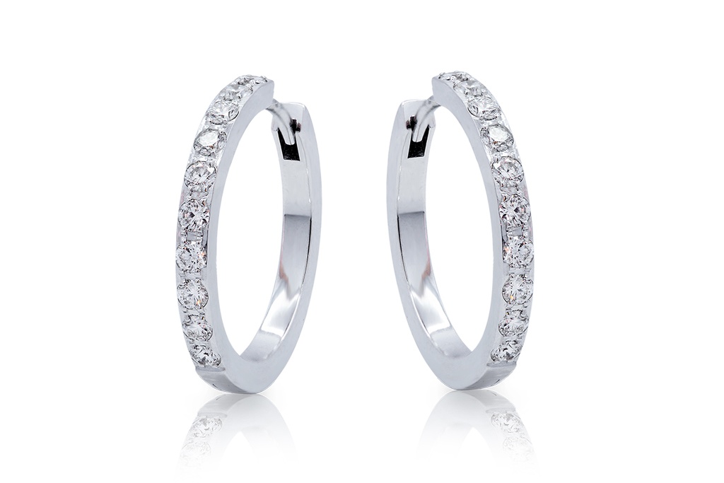 Arracadas PURE ELEGANCE HOOP B50P 5.5gr 18KW