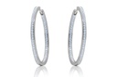 ARRACADAS 35X2MM B67P DIAMONDS HOOP 13.34 18KW