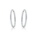 ARRACADAS 35X2MM B67P DIAMONDS HOOP 13.34 18KW