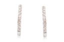 ARRACADAS DIAMOND HOOP B40P 1.6CM 2.8gr ORO BLANCO 18K