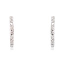 ARRACADAS DIAMOND HOOP B45P 4.7gr ORO BLANCO 18K