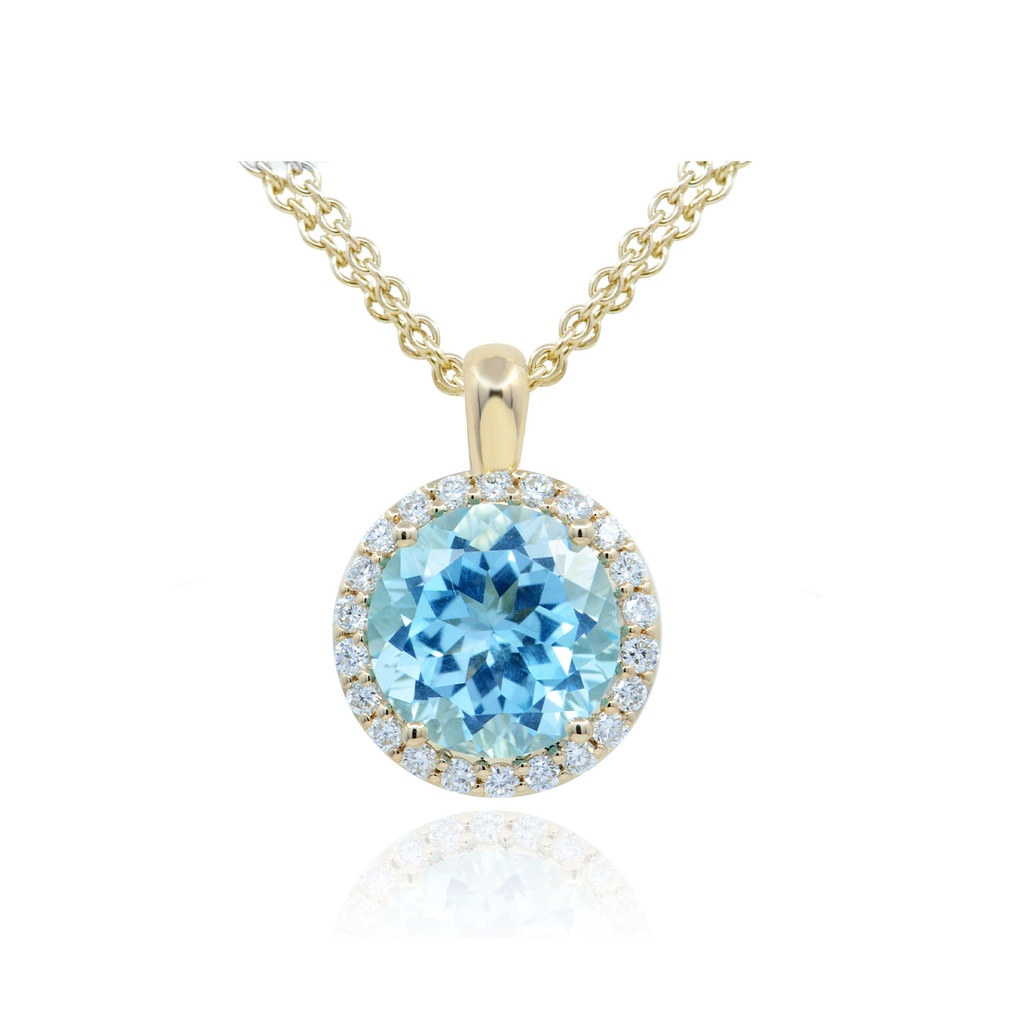 DIJE SONNE TOPACIO-AZUL B33P 2.50 18KY