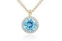 DIJE SONNE TOPACIO-AZUL B33P 2.50 18KY
