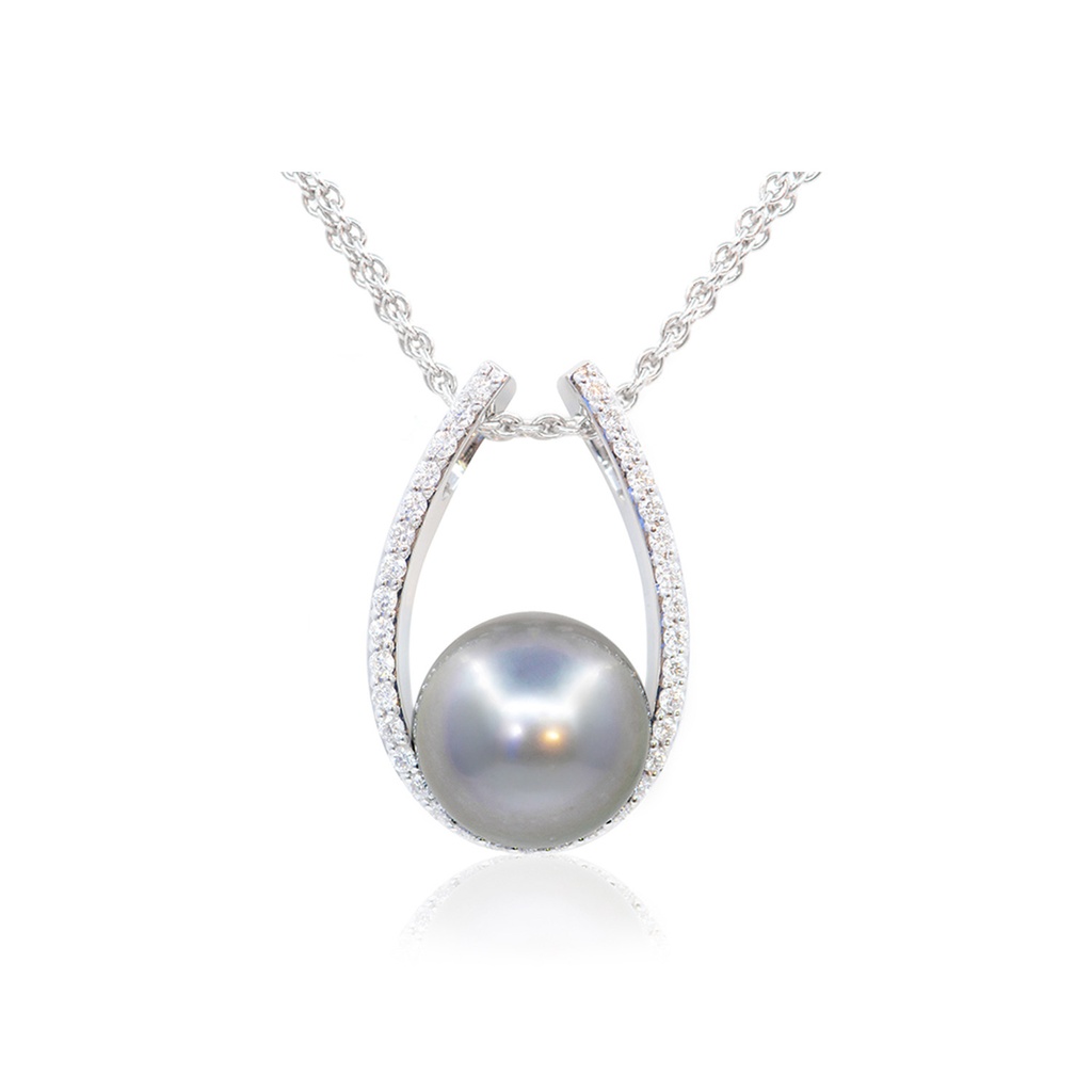 DIJE TAHITIAN PEARL B26P 5.1gr ORO BLANCO 18K