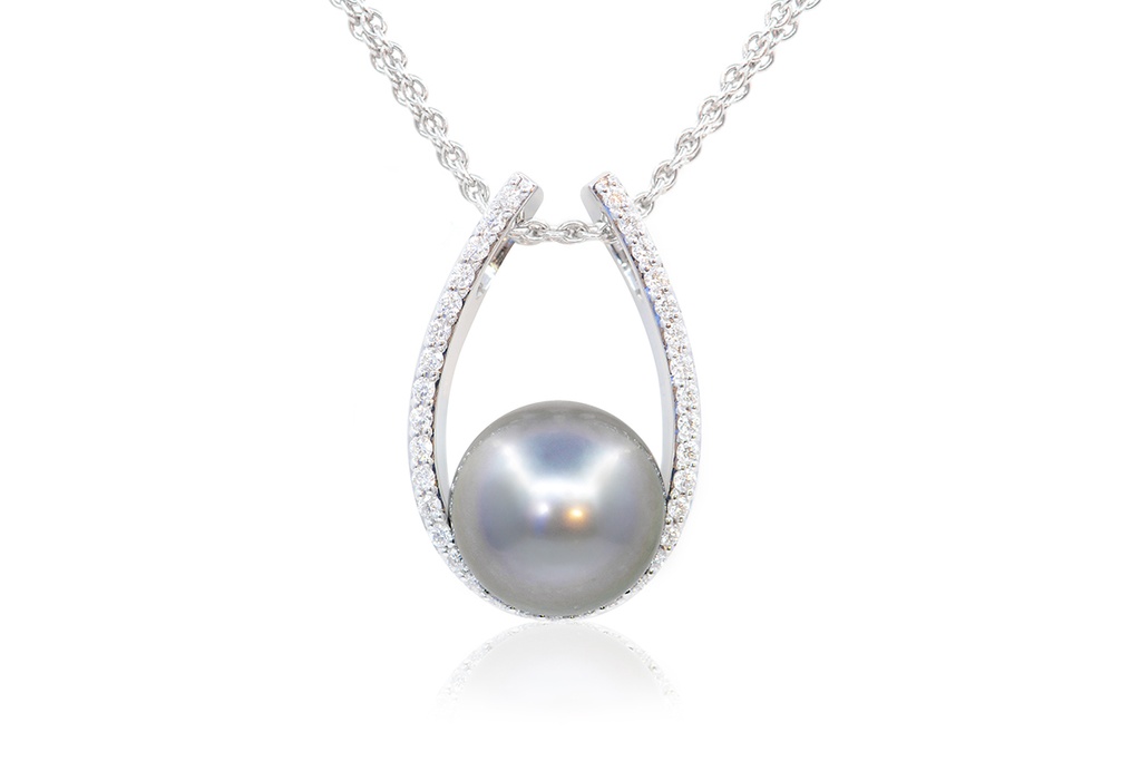 DIJE TAHITIAN PEARL B26P 5.1gr ORO BLANCO 18K