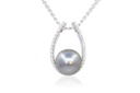 DIJE TAHITIAN PEARL B26P 5.1gr ORO BLANCO 18K