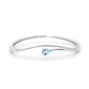 BRAZALETE BLUE/TOPAZ B33P HSI 16.1gr ORO BLANCO 18K