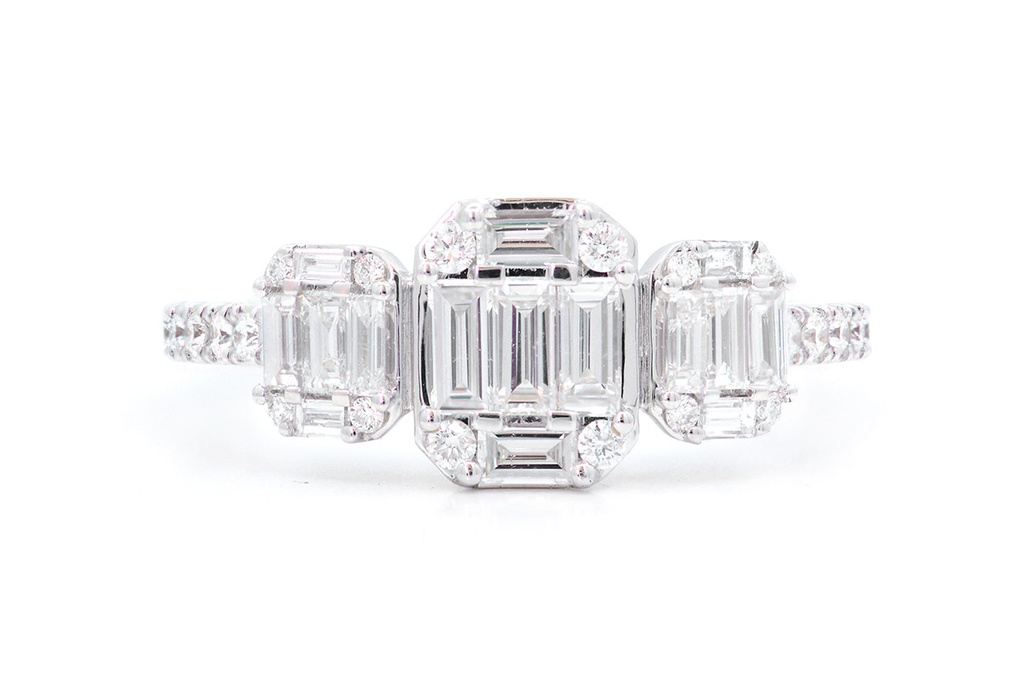 Anillo ICE TRILOGY B+BG72P VS/G 2.9gr 18KW