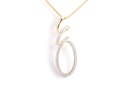 Dije DELTA RIVER DIAMANTE-0.24Ct 3.1gr 18KYW