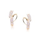 Aretes DELTA RIVER Diamante-0.16Ct H/SI 18K