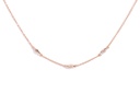 Gargantilla c/Dije LOVE/KNOT DIAMANTE-0.06Ct 4.5gr 18KR