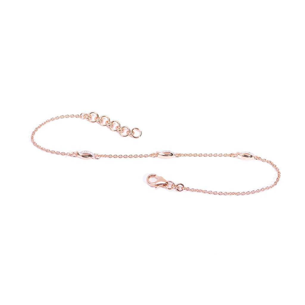 Pulsera LOVE/KNOT DIAMANTE-0.06Ct 3.0gr ORO ROSA 18K