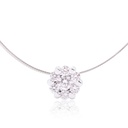 Dije Pure Love “CLUSTER“ - DIAMANTE-0.25ct HSI 0.64gr ORO BLANCO 18K