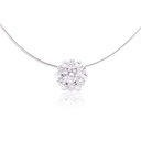 Dije Pure Love “CLUSTER“ - DIAMANTE-0.25ct HSI 0.64gr ORO BLANCO 18K