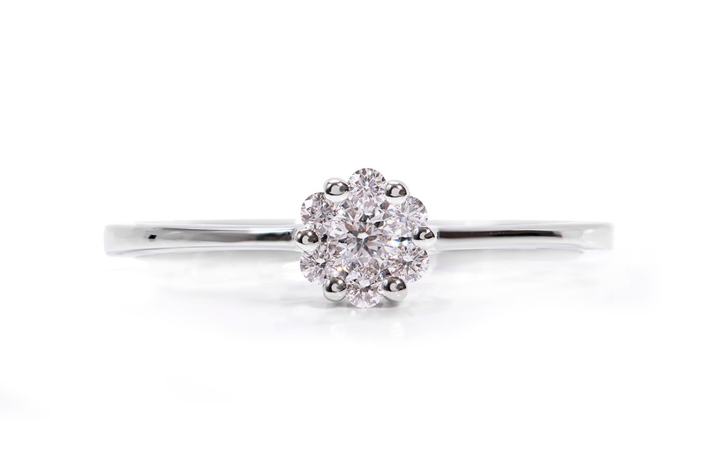 ANILLO CLUSTER DIAMOND B15P GVS 1.93 18KW