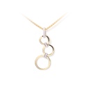 DIJE ICICLE  B4P HSI 1.5gr ORO AMARILLO/BLANCO 18K