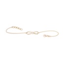 PULSERA ENDLESS LOVE DIAMANTE-0.03ct HSI 3.86gr. ORO AMARILLO 18K